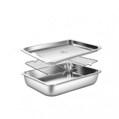 WAGENSTEIGER Bandeja de Aço Inoxidável Conjunto de 3 peças Não. 7 Profundo_Grande