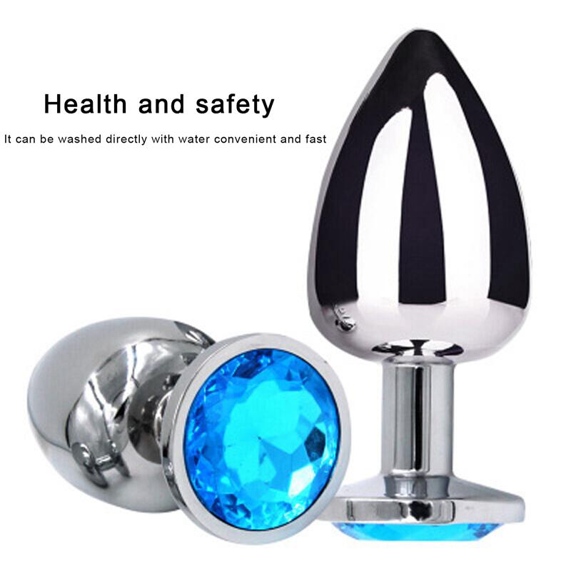 Sex Vibrator Metal Anal Toys For Women Adult Sex Products Men Butt Plug Stainles Steel Anal Plug Sex-toy Anal DildoToys 8 Color