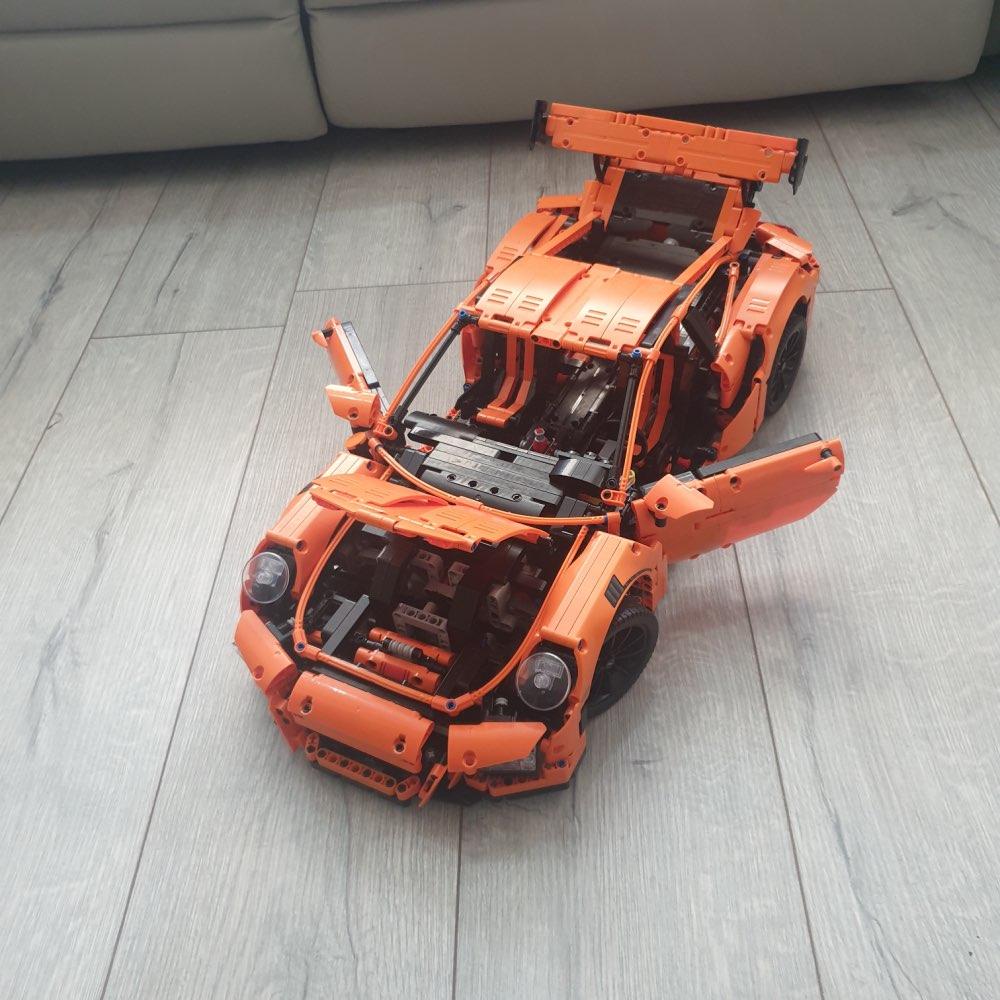 

1:8 оранжевый спортивный гоночный автомобиль супер гонщик автомобиль игрушечные кирпичи строительные блоки модельный комплект для мальчиков и взрослых подарки на день рождения