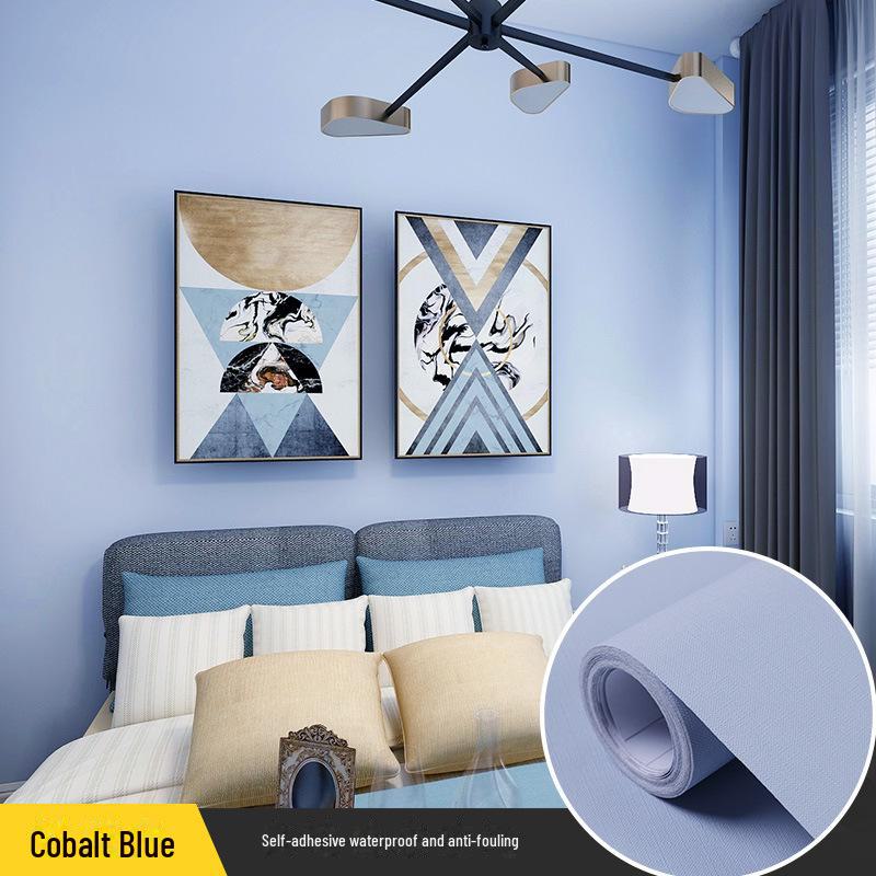 Self-Adhesive Solid Color PVC Wallpaper for Bedroom and Home Décor