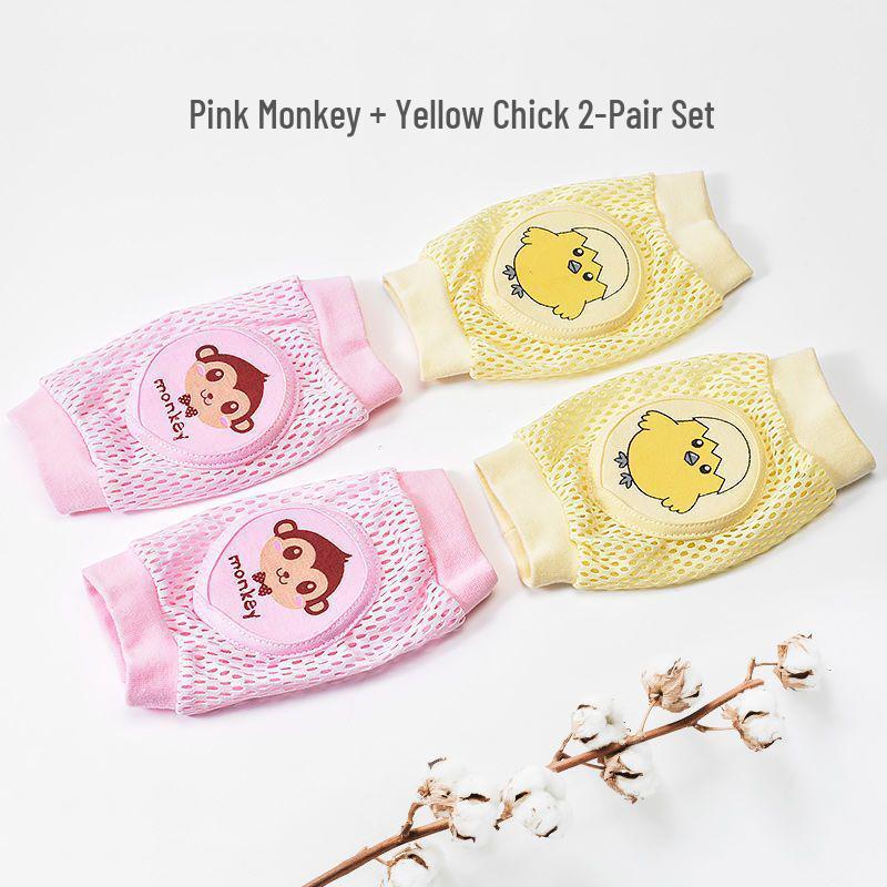 25 Baby Knee Pads: Anti-Fall Crawling Gear for Infants and Kids, Breathable Mesh, Summer Style