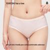 Youkeshu Women's 10A Antibacterial Cotton High-Waist Briefs