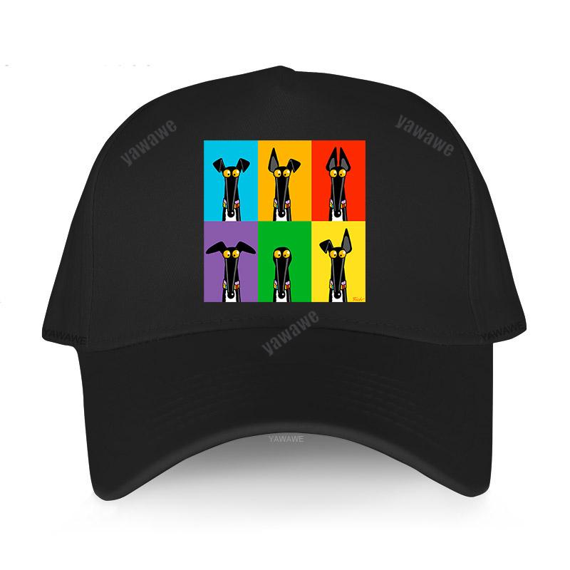 Cappellino Snapback da uomo per esterni Windhund cane Uomo Nero unisex adolescenti moda Cappellini da baseball regolabili hip hop sport berretto