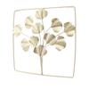 Metal Leaf Wall Art Decor Luxurious Metal Ginkgo Biloba Wall Hanging Decoration for Home Living Room Bedroom