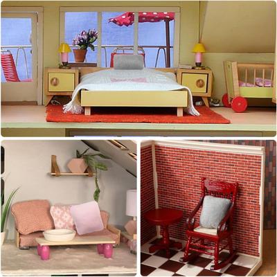 VICASKY 9pcs Miniature Dollhouse Pillow Mini Cushions Miniature Sofa Throw Pillows Tiny Pillow Dollhouse Furniture 1 12 Scale Dollhouse Living Room