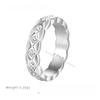 Non-fading Xiaoxiangfeng Rhombus Titanium Steel Rose Gold Plain Ring Index Finger Women's Light Luxury High-end Design Niche