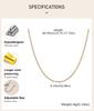 Women Olive Bead Chain Necklace, Stainless Steel Two Tone Beaded Chain Jewelry, Minimalist Party Necklaces Gift