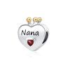 New copper Family Members Wife Daughter Mom Pendant Trinket Bead Compatible With Authentic Charm Bead Charms Bracelets Jewerly Accessories