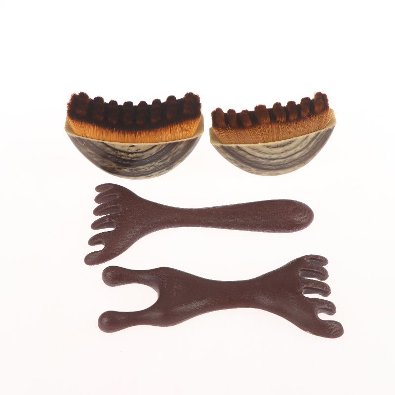 Lymphatic Contour Brush Dry Brushing Face Brush With Massage Comb Lymphatic Drainage Massager For Face Sculpting Face Skin Care