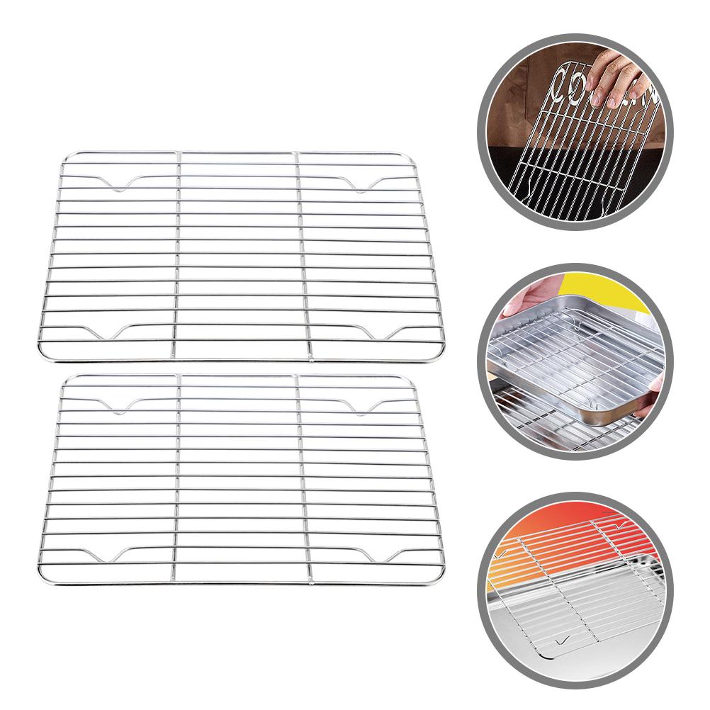 

Решетка для охлаждения торта из нержавеющей стали, решетки для приготовления пищи и выпечки, тостер для печенья, духовка серебряный