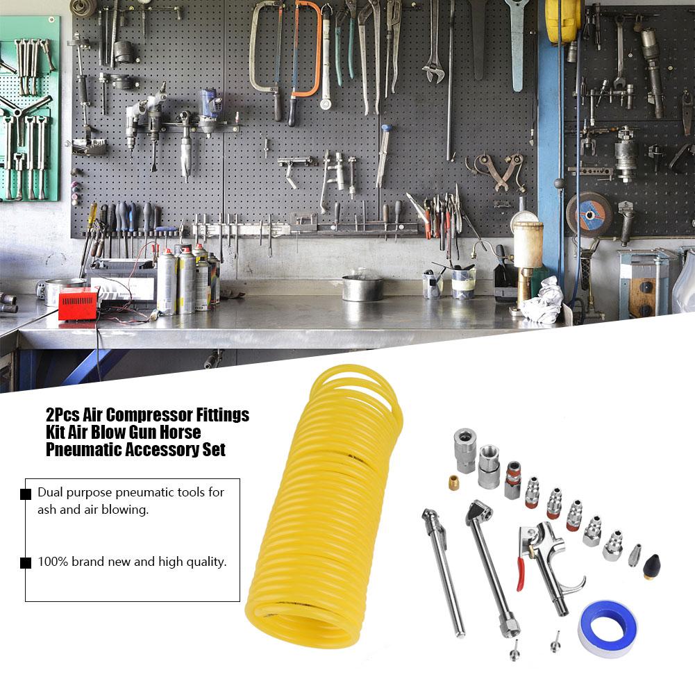 20 Stück Luftkompressor Anschluss-Set Luftblaspistole Pferd Pneumatisches Zubehör-Set