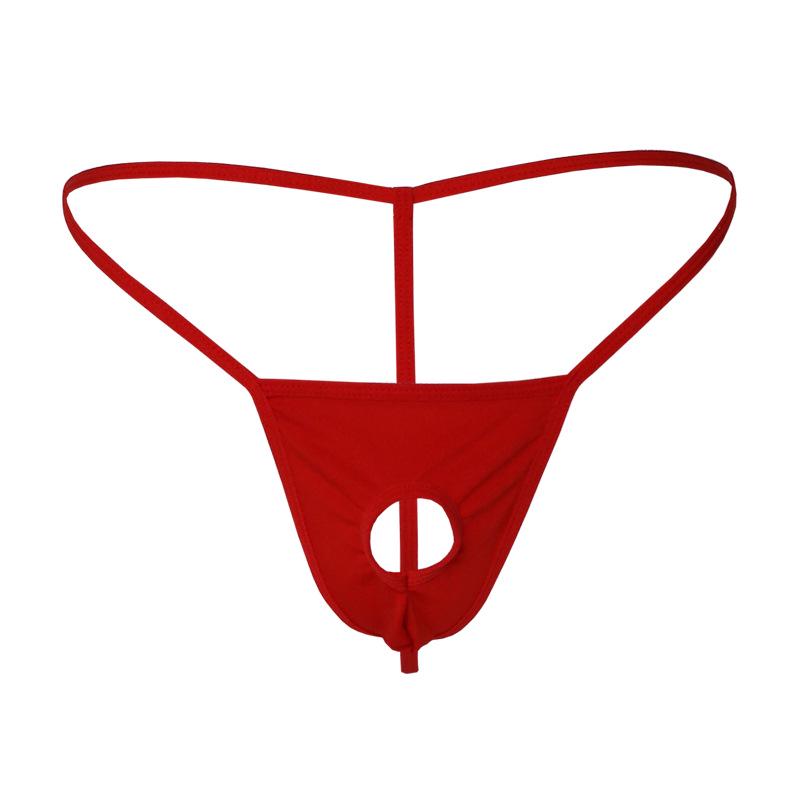 Pánské sexy tanga spodní prádlo s otevřenými zády a vysokou elasticitou