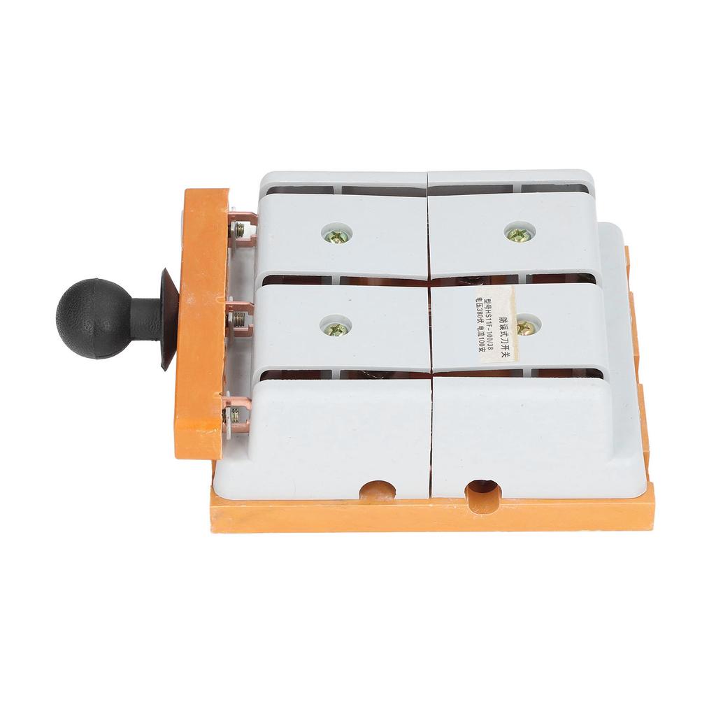 380V 100A Knife Switch 3 Pole Double Throw Knife Switch Flame Retardant Electrical Switch