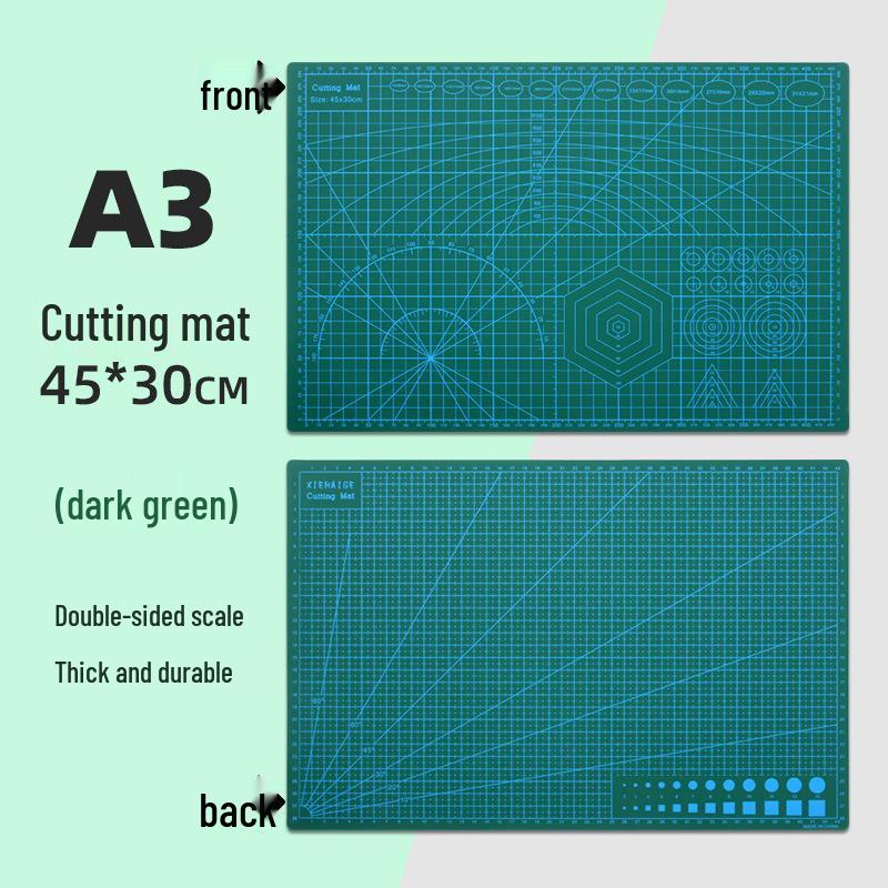 A3 PVC Cutting Mat Board A12456: Craft Knife & Model Pattern Cutting Board