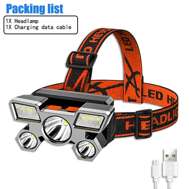 Výkonná dobíjecí svítilna pro rybaření Led čelovka Nitecore Campingové světlomety Lovecká baterka Turistika Přední lucerny