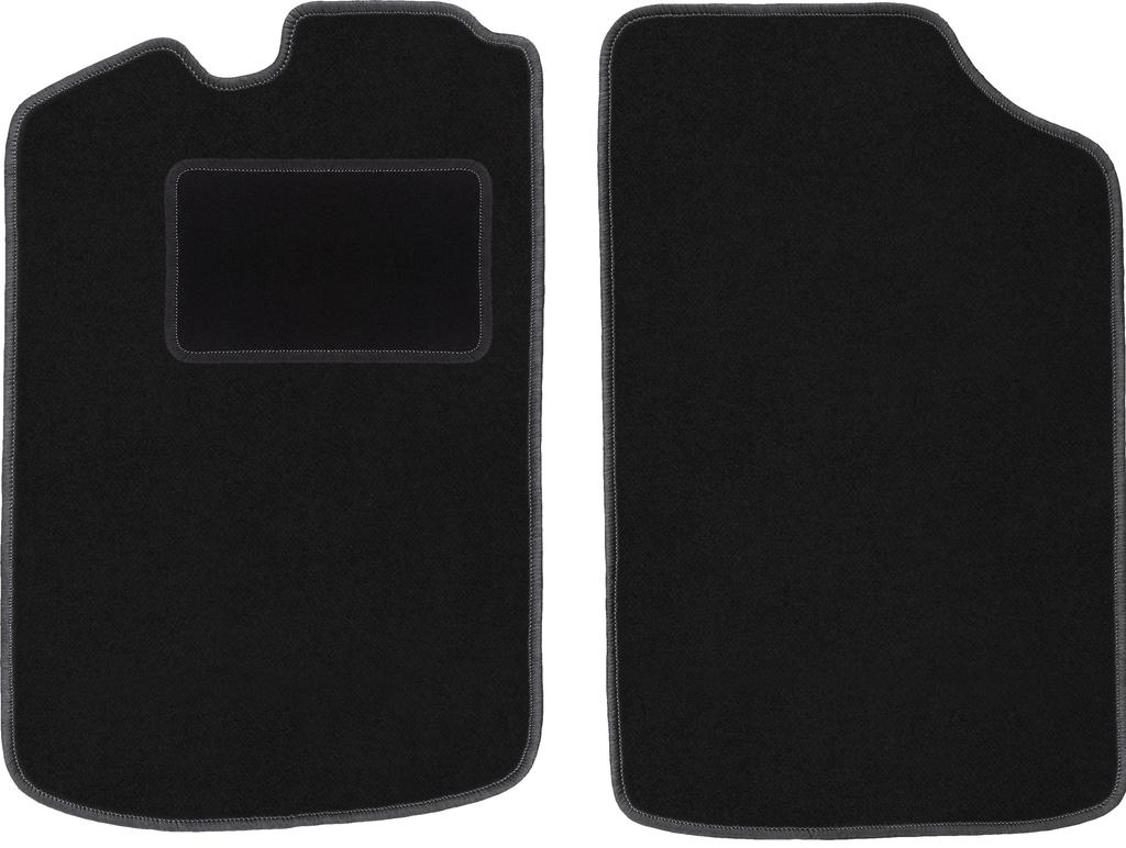 Black front floor mats for: Volkswagen Golf I hatchback (1974-1983)