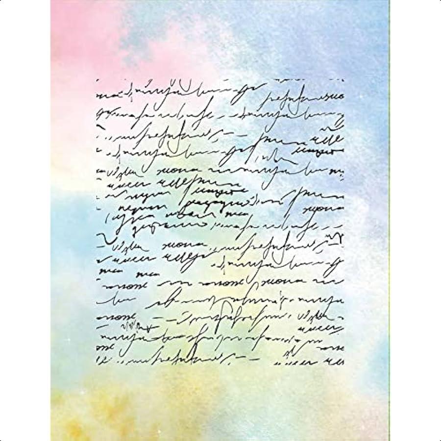 Watercolor Styles Aesthetic Stationery Paper 8.5 x 11 In 60 Sheets Double Sided Colorful Pretty Decorative Scrapbook Writing Pa