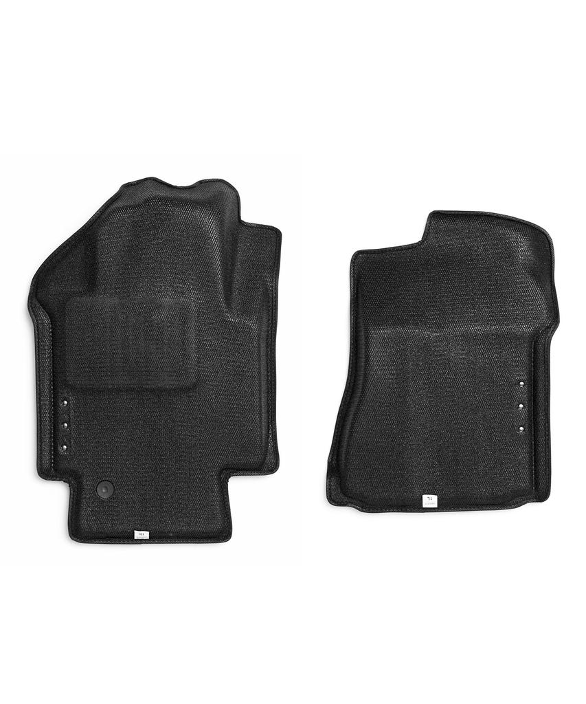 GORDON MILLER 3D Matte Rubber Vanette Exclusive Front Seat Set of 2 Black Free Size 1663903