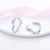 925 Silver Earrings Sparking Colorful Zirconia Hoop Earrings For Women Girls Party Anniversary Jewelry Gifts