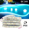 IP68 Waterproof LED Strip Lights 24V 2835 120Leds/m Warm Natural White Red Green Blue Flexible Lus Led Tape Underwater Decor
