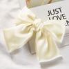 Fashion Ribbon Bow Hair Clips for Women Large Bow Hairpin Girls Satin Trendy Ladies Hairgrips Cute Barrette Hair Accessories