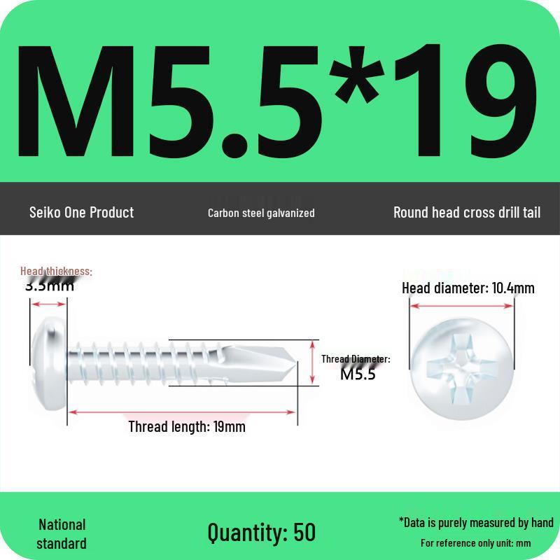 National Standard Hardened Galvanized Phillips Self-Drilling Self-Tapping Screws for Sheet Metal