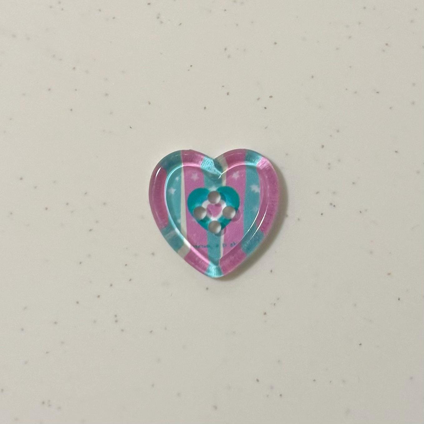 

10 шт. японская милая клетчатая пуговица в форме сердца для девочек шерстяное пальто кардиган своими руками швейные украшения женская одежда швейные аксессуары 24mm