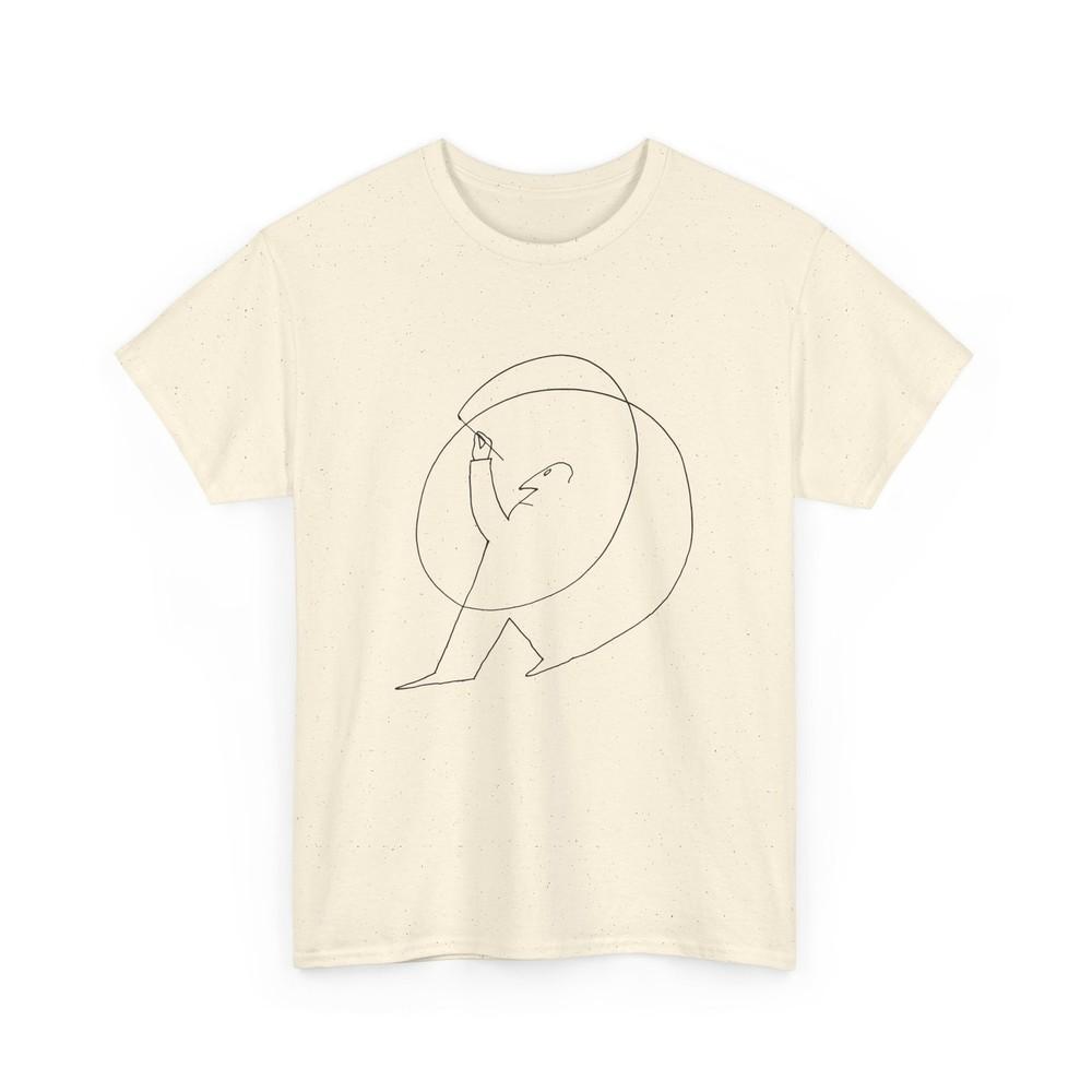 1948 Abstract Art Tee; Saul Steinberg Inspired; Vintage Drawing Graphic Unisex T-Shirt XXXL