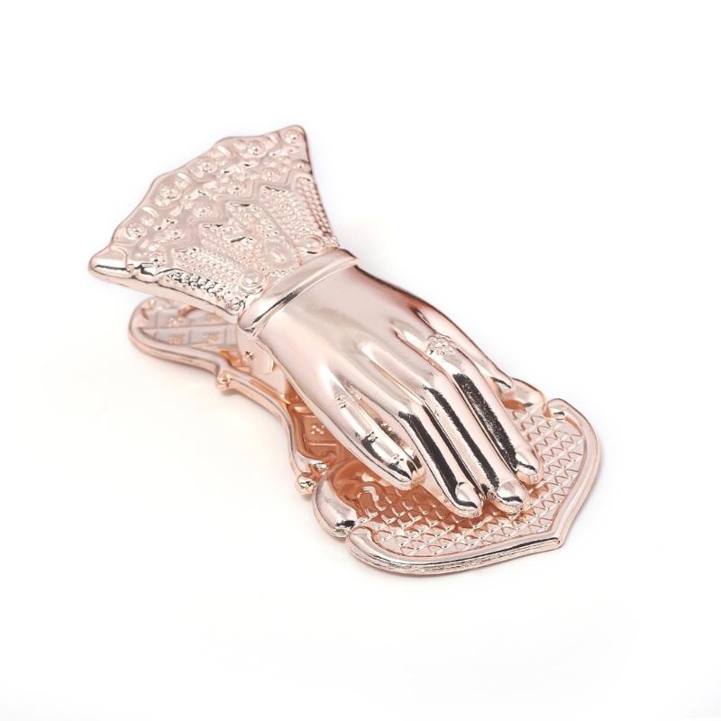 Vintage Bookmarks Hand Shape Metal Bookmarks Page Holder Clip Decorative Paper Clip for Reading Scrapbooking Journaling