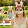 1/2/3dílná pohodlná přenosná EVA králičí maska na velikonoční večírky, maškarní plesy, měkké materiály, kreslený design, festivalová akce