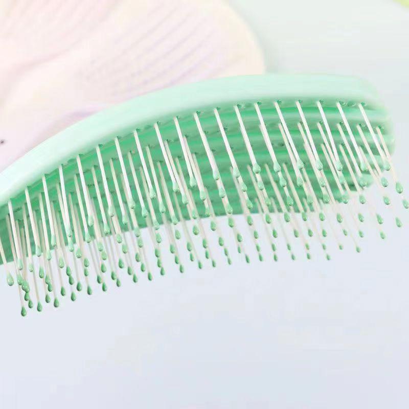 Shell Hollow Out Anti-Static Comb: Fluffy Styling, Massage, Wet & Dry Use for Women.