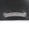 Great CHROME HEARTS Purse Single-fold wallet black leather mens Used