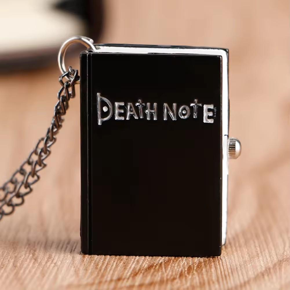 Japanse Anime Antieke Ketting Horloge Hanger Death Note Boek Kwarts Zakhorloge voor Mannen Vrouwen