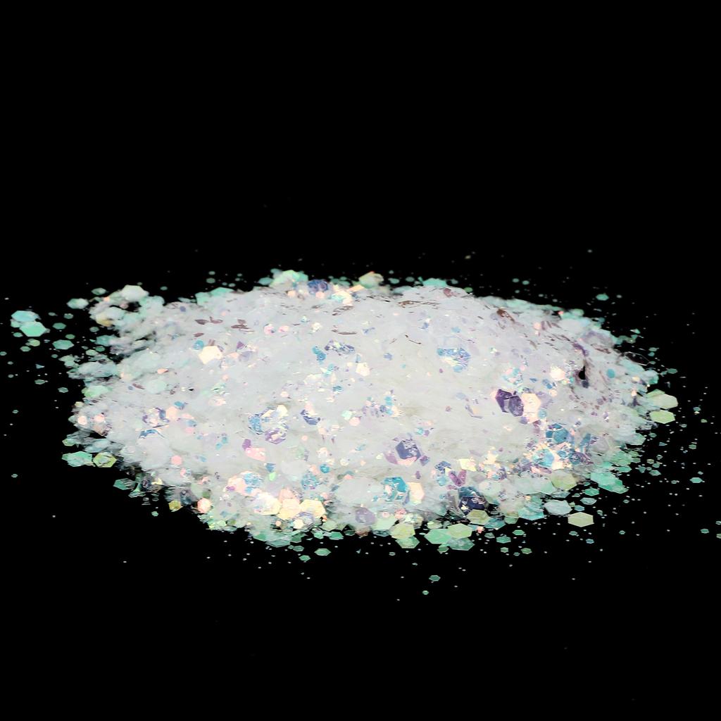 Nagel Glitzer Pailletten Pulver Gemischte Flocken Funkelnd Glänzend Nagelkunst Dekoration 50gYJ02