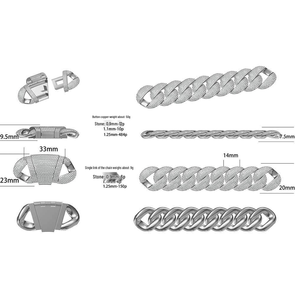 

Custom Moissanite Sterling Silver Pendant Necklace - DIY Hip Hop Jewelry Made from Your Picture or Sample.