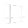 Wall Molding 3 Pack, Wainscoting Panels Kit, Lightweight Paintable Polystyrene, Easy To Install Accent Wall Trim for Interior Décor Living Room,
