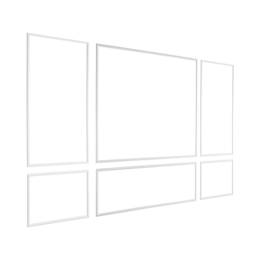 Wall Molding 3 Pack, Wainscoting Panels Kit, Lightweight Paintable Polystyrene, Easy To Install Accent Wall Trim for Interior Décor Living Room,