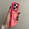 Metal Camera Stand Holder Matte Clear Case for iPhone 16 15 14 Plus 13 12 Mini 11 Pro Max For Magsafe Magnetic Cover