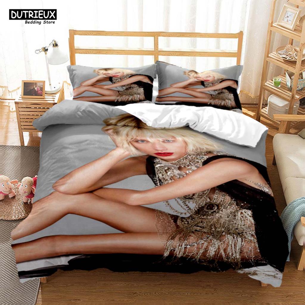 Top Stream Sängerin Taylor Modische Bedruckte Bettwäsche Decke Bettwäsche-Sets Anpassbares Bettwäsche-Set King-Size Bettwäsche-Set