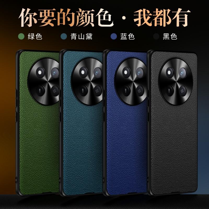 For Honor X60 X50 X40 GT Pro Litch Style Genuine Leather Case CD Pattern Full Camera Lens Protection Matte Soft TPU Cover