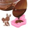 3D Cartoon Easter Bunny Silicone Mold DIY Fondant Mold for Cake Decorating Cupcake Topper Chocolate Decorating Accessories