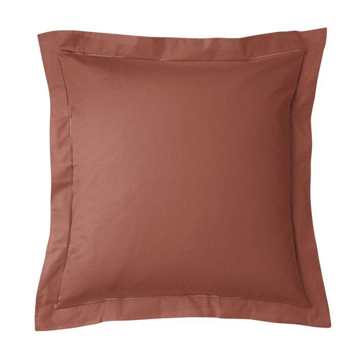 4-piece Percale Cotton Sheet Set "Julian" for Bed 140 X 190 Cm Pure Cotton - Julian Terracotta -
