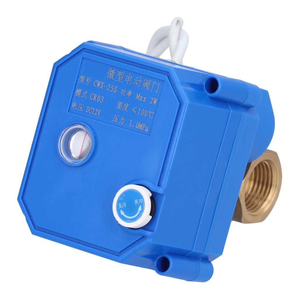Electric Ball Valve BSP Brass Motorized Mini DN15 1 2in DC12V 3 Wire Setup Accessory
