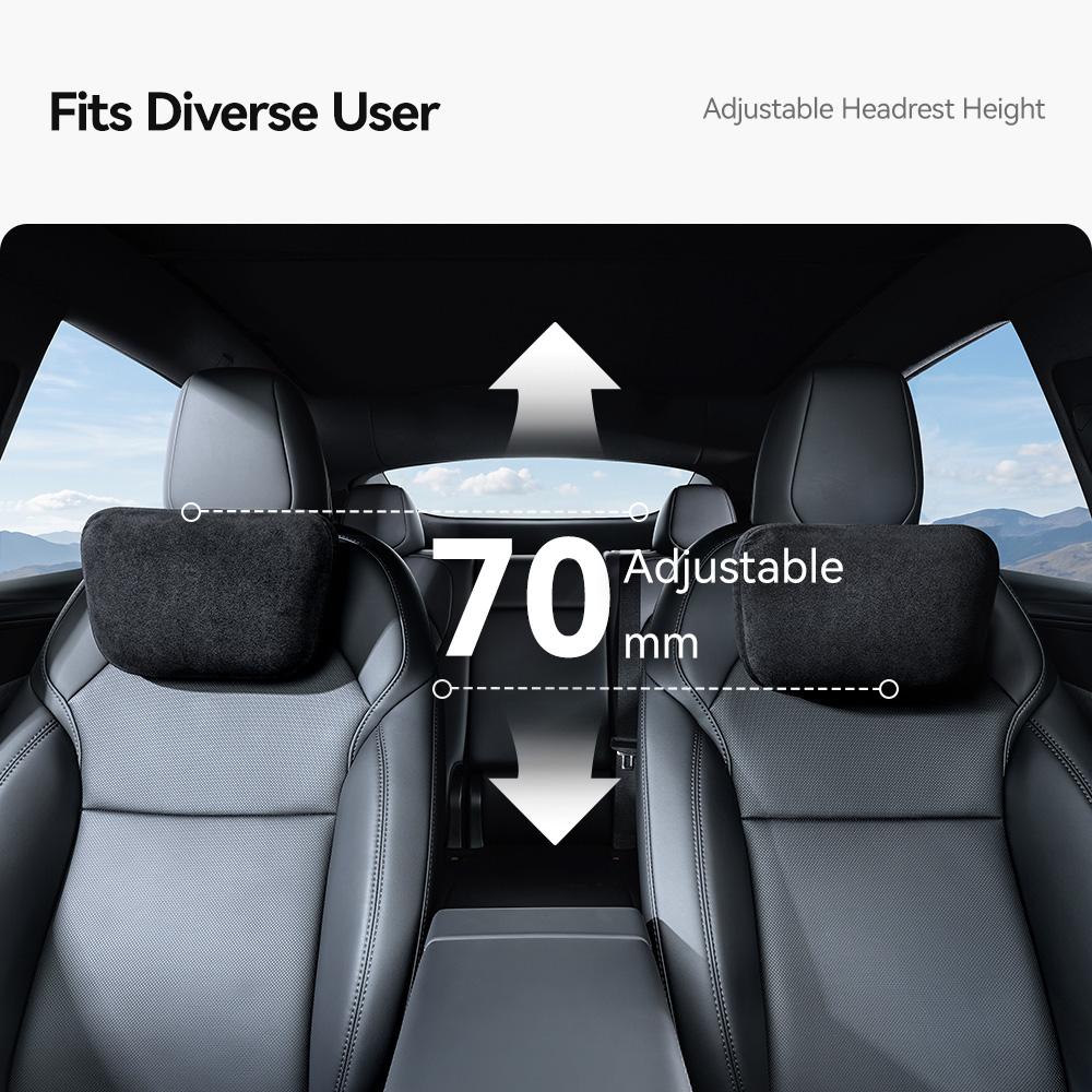 YZ for Tesla Designed Headrest Pillow Model YL 3 Y Neck Pillow Waist  Soft Car Neck Lumbar  Support Pillow Cushion Interior Acce