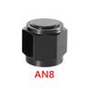 1PC AN4 AN6 AN8 AN10 AN12 Adapter Female Flare End Cap Plug Tube Fitting Hex Head Port Fitting Aluminum Black