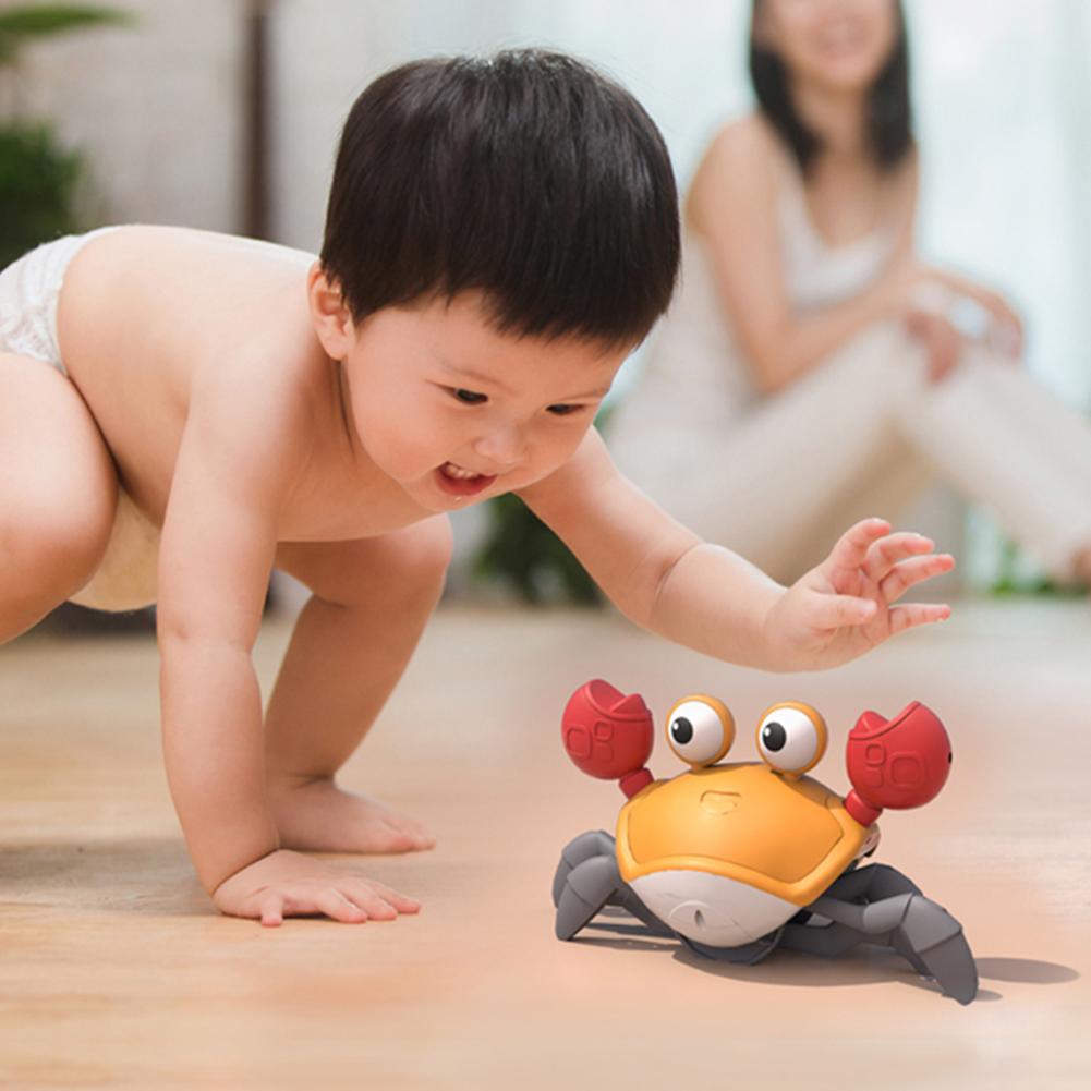 Infant Tummy Time Toys Automatically Avoid Obstacles Baby Interactive Toy With Music Toddler Gifts Toys For Boys And Girls