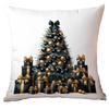 New Christmas Pillowcase High-end Light Luxury Black Gold Color Printing Home Cushion Pillowcase
