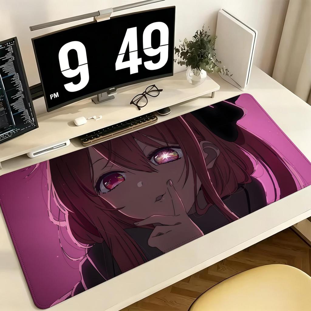 Anime Oshi No Ko Pro ESports Xxl Gaming Mousepad Extra Large NonSlip Stitched Edge Keyboard Laptop Desk Mat For Pc Gamer