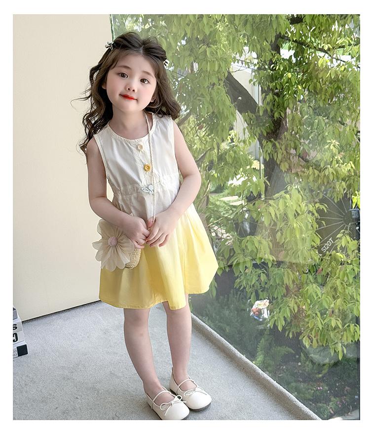 Girls' Dress, Stylish Children's Dress, 2026 New Summer Baby Girl Princess Dress, Sweet Girls' Vest Dress