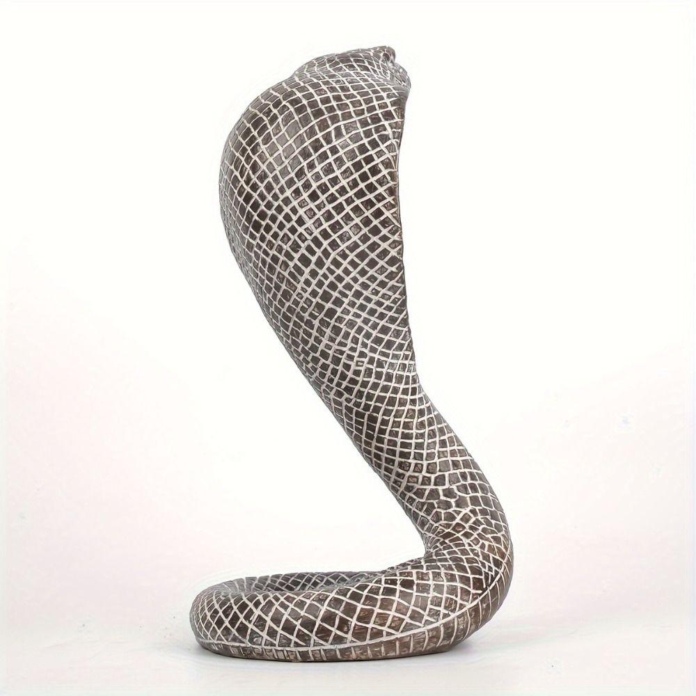 Scales Simulated Cobra Figure Lifelike Animal Simulation Model 3D Cobra Model Toy  Halloween